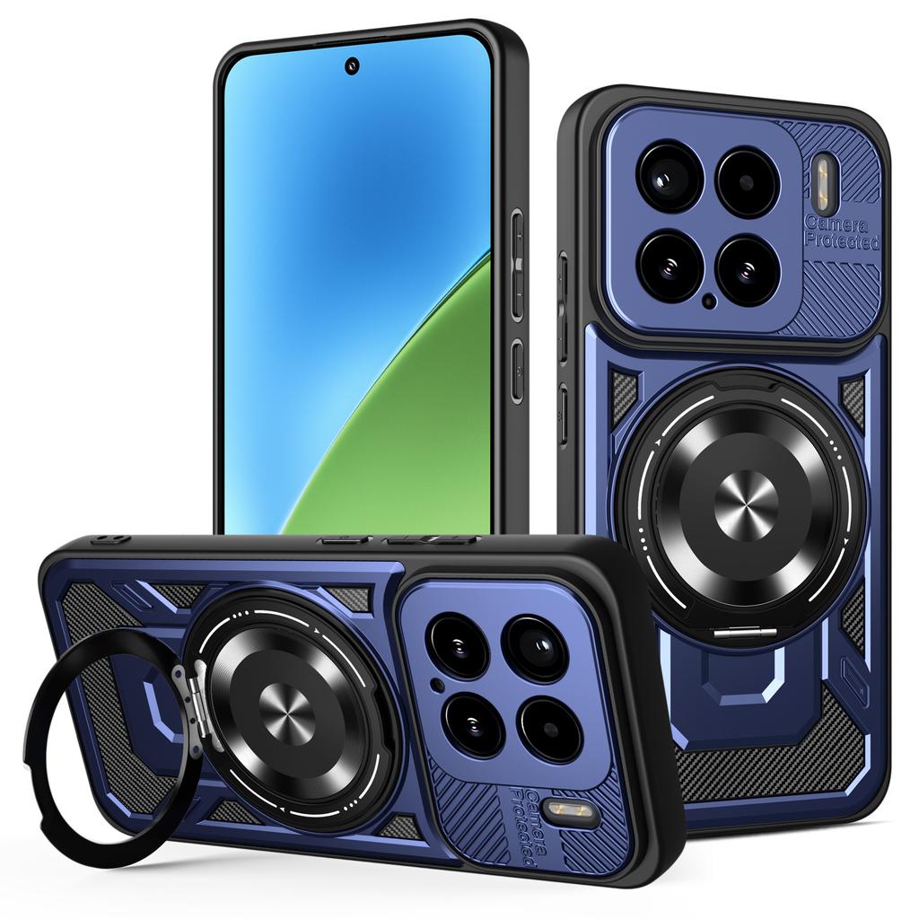 For Xiaomi 15 Magnetic Case Rotating Kickstand TPU+PC Phone Cover