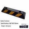 Rubber & Plastic Wheel Chock: Anti-Collision Parking Stopper for Garage and Reversing.
