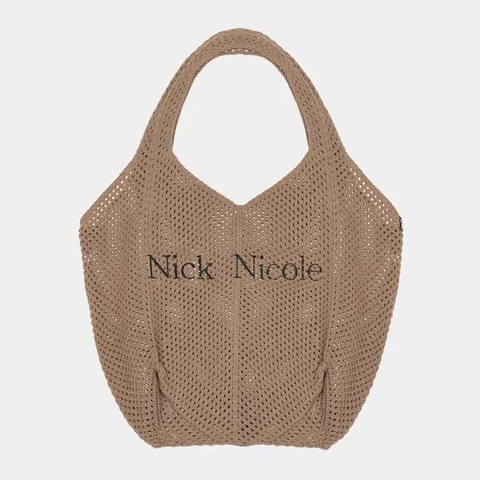 NICOLE CROCHET KNIT BAG_IVORY