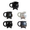 Cauldron Coffee Mug Constellation Tea Cup 350ml Unique Ceramic Mug Halloween Witchy Gifts for Freinds