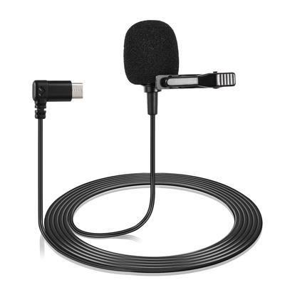 SJCAM Sports Camera Clip-on Microphone Lapel Mic Plug-and Play 360 Degrees Omnidirectional Pickup Noise