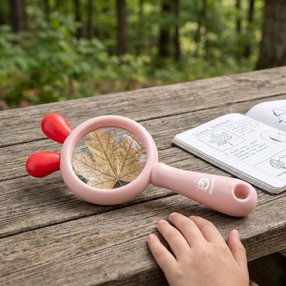 Cartoon Design Magnifying Glass Mini Pocket Size Optical Lenses Reading Glass Elementary School