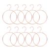 10pcs Iron Round Scarf Ring Hanger Belt Rack Non-Slip Tie Hanging Hooks Closet Organizer Storage Holder for Ties Scarves