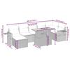 VidaXL Salon de Jardin avec Coussins 8 pcs, Canapés de Terrasse, Ensemble de Meubles de Patio, Mobilier d'Extérieur, Gris 3275713