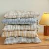 Student Fart Pad Office Supplies Strap Thicken Cotton Pad Winter Checkered Warm Cushion Window Seat Cushion
