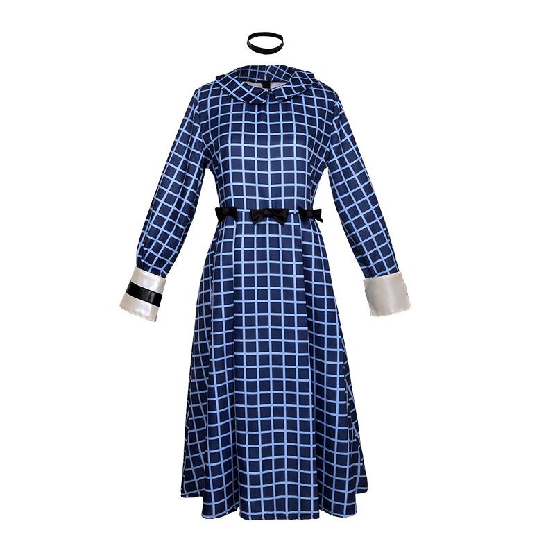 

Аниме Сирота Эстер Косплей Синее Платье с Длинным Рукавом Костюм Парик Женский и Девочки Маскарадный Костюм Хэллоуин Вечеринка Сценический Костюм Костюмы 3XL 65-70kg бежевый