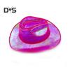 Light Up Cowgirl Hat Wireless Neon Western LED Cowboy Cap Luminous Flashing Light Bar Hat for Halloween Party Supplies