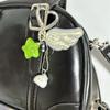 Adorable Bunny Keychain With Angel Wings And Star Charm Cute Fashion Accessory Durable Alloy Material Perfect Gift Idea