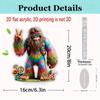 2D Colorful Animal Acrylic Ornaments Colorful Cat Figurine Decoration Kitten Standing Miniature Desktop Decoration For Home