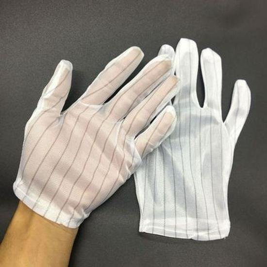 Антистатические пылезащитные перчатки с PU-покрытием: Нескользящий, без серы для электронной сборки