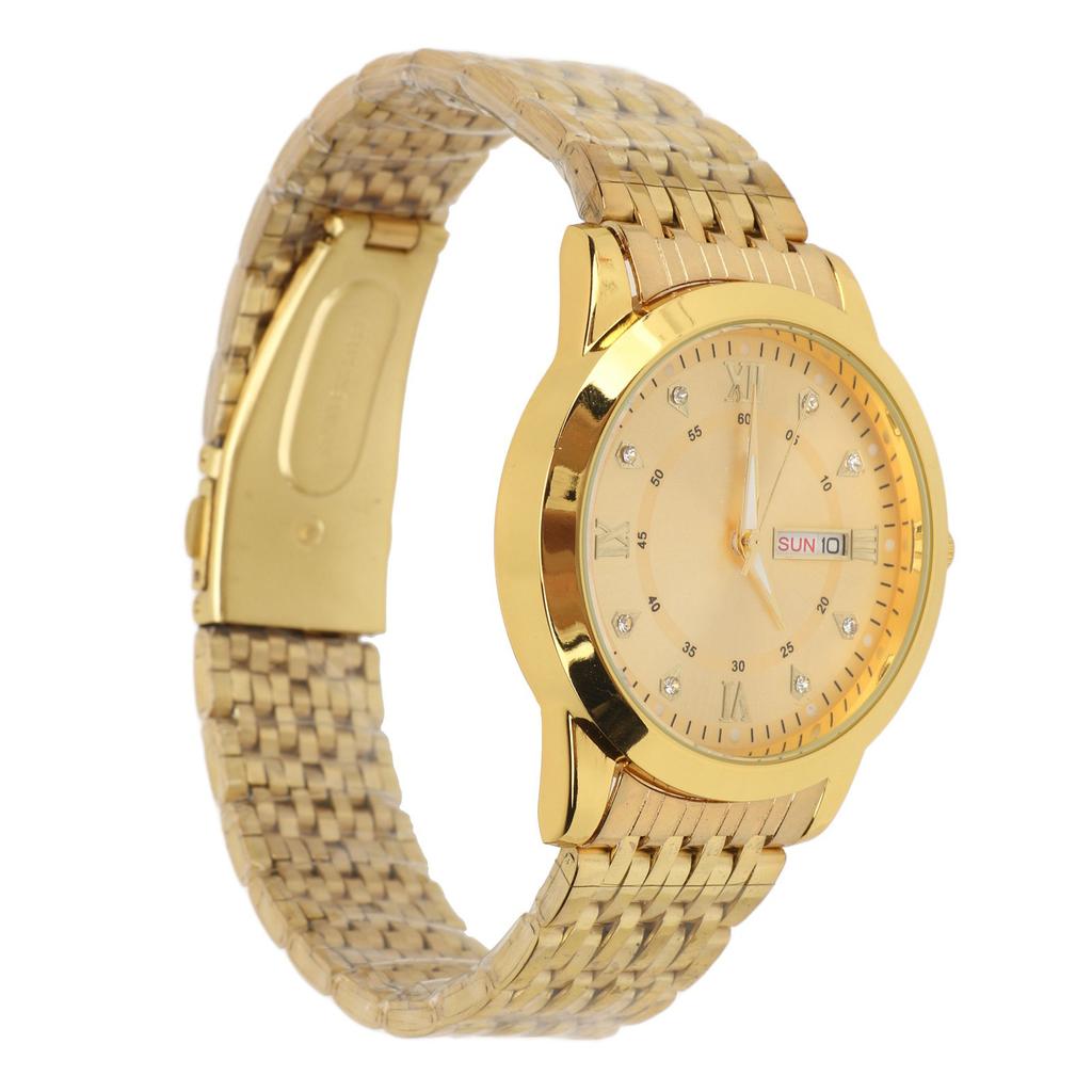 Relógio de Pulso Masculino Quartzo Dia Data À Prova D'água Casual Luxo Luminoso Moda Vestido com Liga