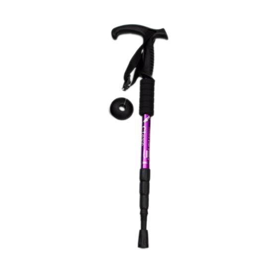 Aluminum Alloy Retractable Anti-Shock Walking Stick Outdoor Trekking Hiking Cane
