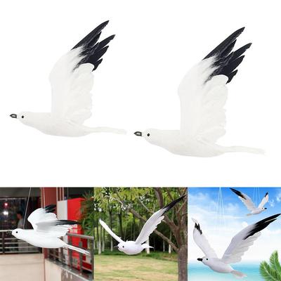 2pcs Flying Seagull Statue Art Ornament Size