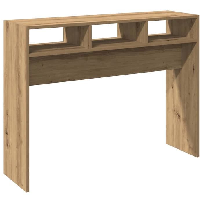 VidaXL Table console chêne artisanal 105x30x80 cm bois d'ingénierie, bout de canapé, table de couloir, support de couloir, 856623
