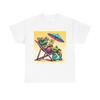 Unisex Adult T Shirt Charming Chameleon Beach Party Artwork