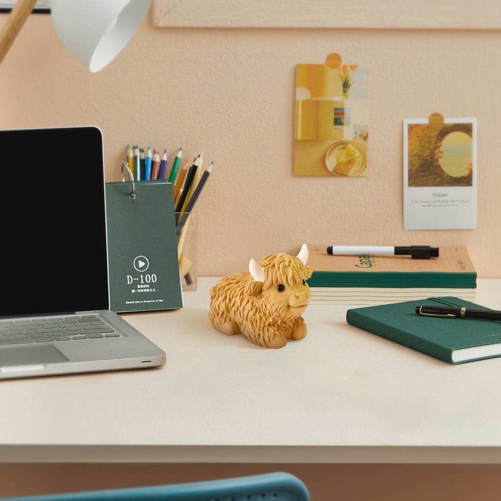 Roztomilé pryskyřice simulace skotu ozdoby Zahradní zahradní dekorace