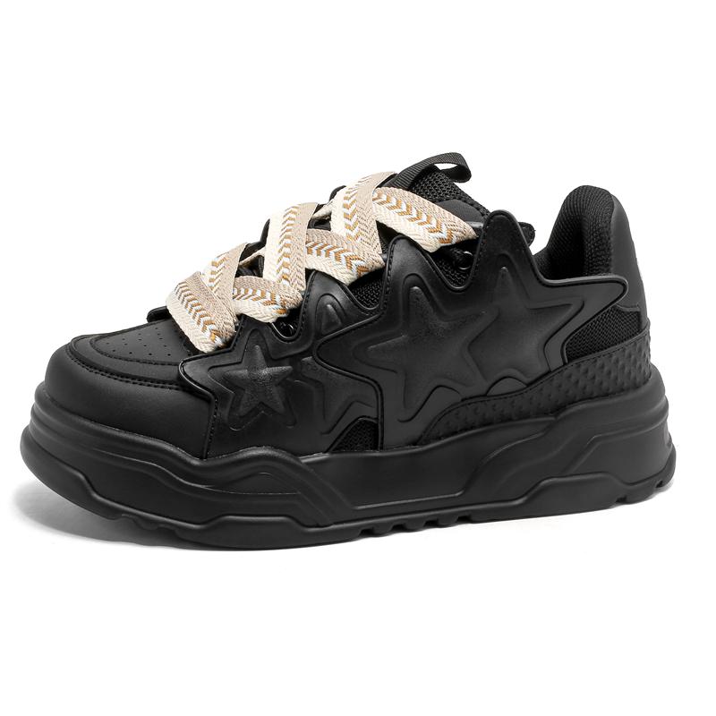 Män Kvinnor Stjärnor Platå Sneakers Vintage Designer Skateboard Casual Utomhus Tennis Löpning Sportskor Street Style Sneakers