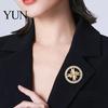 Decorative Bag Pin Vintage Rhinestone Star Compass Brooch, Men Women Alloy Unisex Fashion Accessory Lapel Pin, Badge Jewelry for Clothing Decor Daily