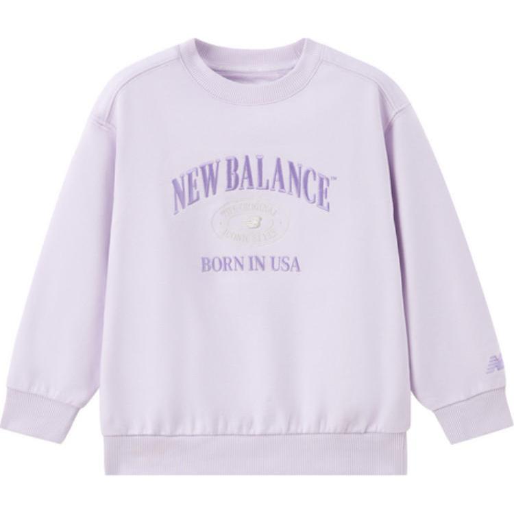 New Balance Sweatshirt Violet Children Aged 3 7 Years Old 7ZF1E043-OML 160