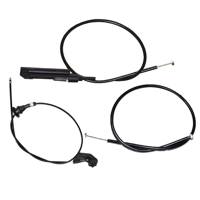 BT-9PCS Engine Bowden Cable Hood Release Wire For-BMW E39 525I 530I 51238176595 51238190754 51238176596 NONE чёрный