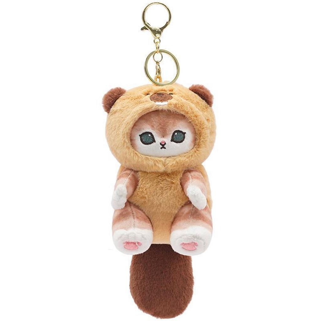 Raccoon Plush Pendant Keychain Cute Doll Small Gift