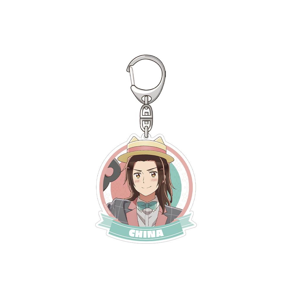 

Hetalia: Axis Powers Italy Germany Japan America England France Russia China Official HD Acrylic Keychain Bag pendant Fans Gifts 6 cm