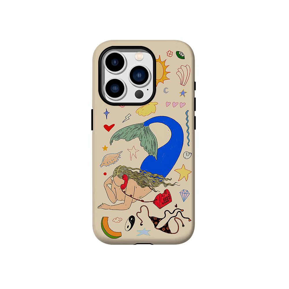 

Роскошный чехол Clmj Sun Cupid Angel для iPhone 17 16 15 14 13 12 11 X XS XR Air Pro Max Plus Роскошная двухслойная задняя крышка iPhone 17