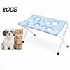 Professional Pet Grooming Table with Foldable Stand, Adjustable Strap, Cat Hammock, 8-Hole Dog Bathing Helper Washing Station for Bathing, Nail