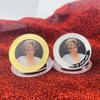 Prinzessin Diana von England, vergoldete bemalte Gedenkmünze, handgefertigte Goldmünzen, Münzen, mit Gedenkmünzen spielen