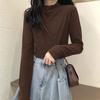 Women's Mid Neck Warm Base Shirt For Autumn And Winter