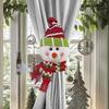Santa Claus Christmas Curtain Buckle Snowman Christmas Decoration Christmas Tree Ornament Party Supplies Curtain Strap Hotel