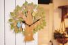 Interform Tururu Wall Bird with Pendulum and Step Movement Clock, CL-9891GN, Design, Wooden,