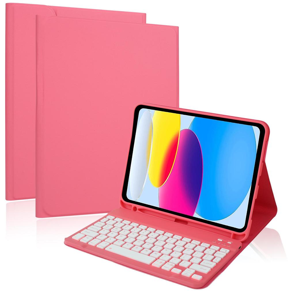 Capa para Tablet M4 Apple com Teclado Bluetooth Retroiluminado para iPad Air 10,9" (7ª Geração)