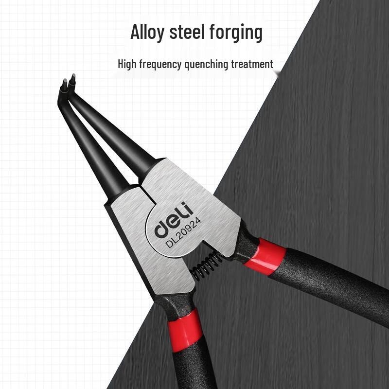 Deli 9-inch Circlip Pliers
