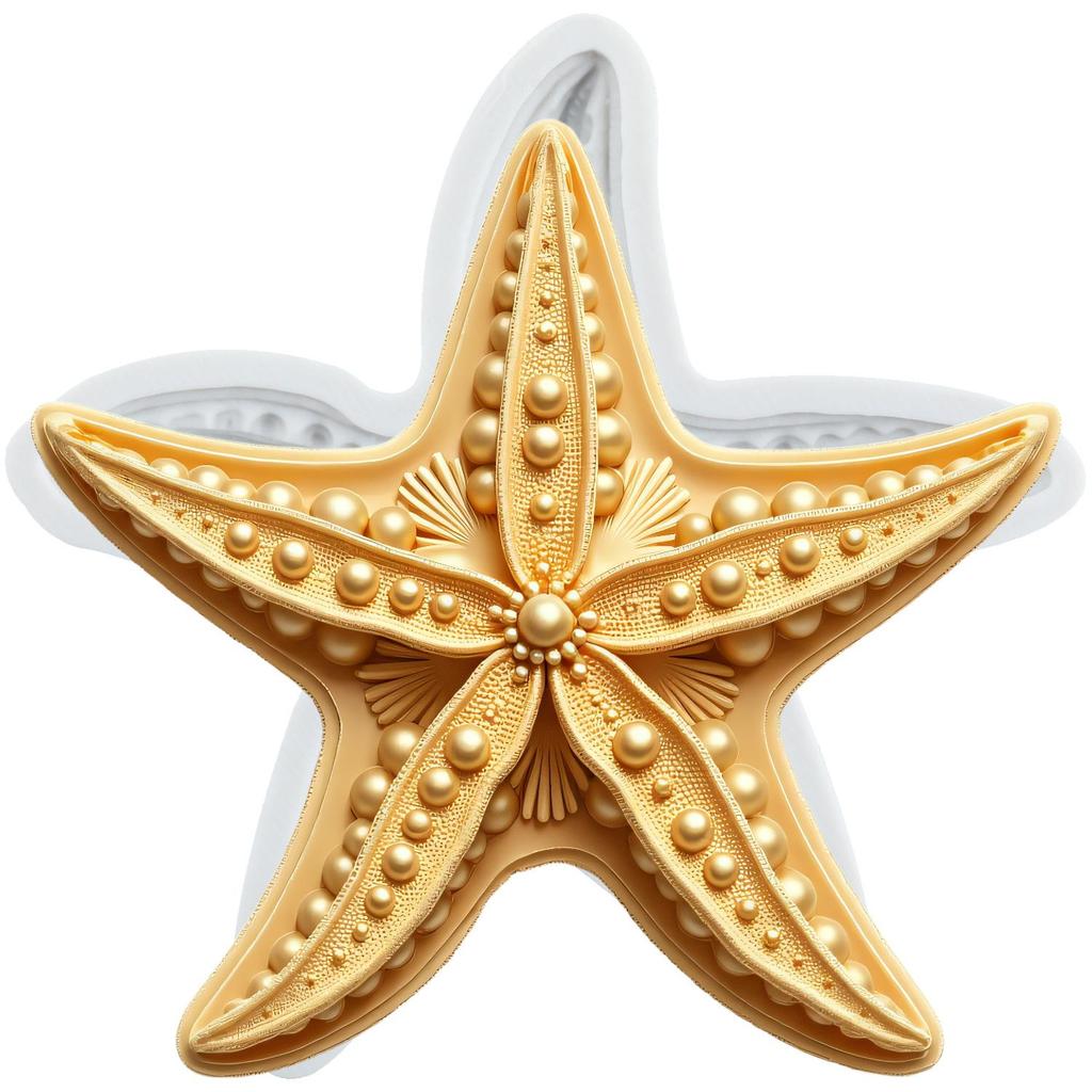 Starfish Silicone Mold Starfish Fondant Molds Cake Decorating Tools Theme Cake Dessert Decorated Chocolate Candy Mold