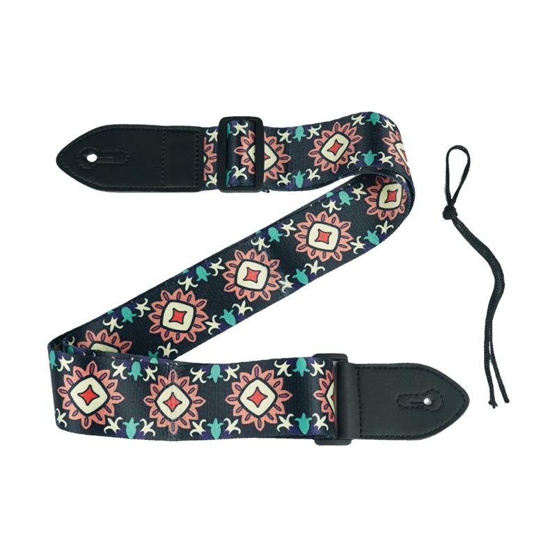 Thickened & Widened Printed Strap for Acoustic Guitar, Electric Guitar, & Ukulele - Multiple Styles Available