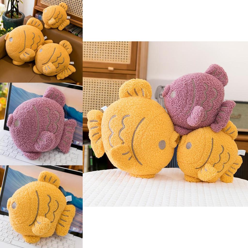 Animal Plush Toy Fish Shape Soft Stuffed Cushion For Kids And Babies