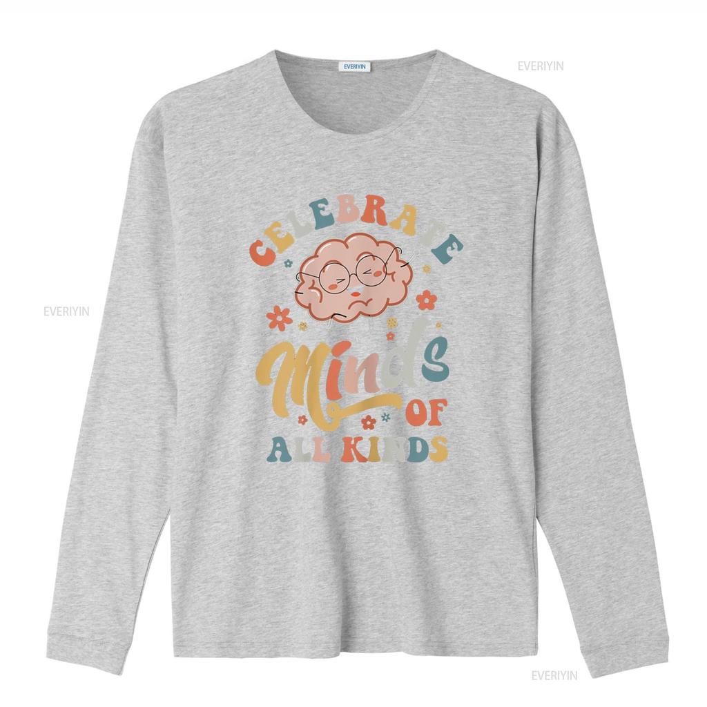 Womens T Shirt Celebrate Minds Of All Kinds Neurodiversity Autism Casual  Tops Black Medium vintage Washed Soft Comfortable