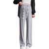 2024 Spring/Summer Maternity Wide-Leg Drawstring Pants - Long, Straight-Leg, No Belly Support, Casual Fit