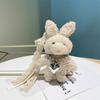 Cute Rabbit Plush Bag Pendant Bow Ribbon Rabbit Plush Doll Rabbit Doll Charm  Daily Carry