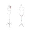 Female Mannequin with bracket base -Half Body Model Clothing Sewing Model - Adjustable Dress Form Mannequin for Sewing