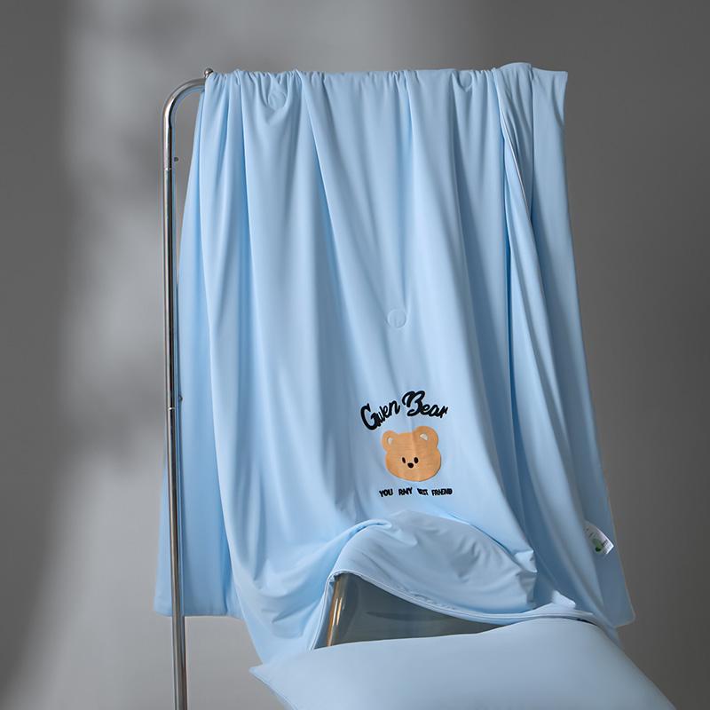 New Cool Feeling Summer Blanket Breathable Cooling Air Conditioner Quilt Silky Touch Bare-Sleeping Comforter Single Double Duvet
