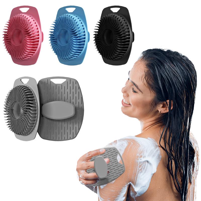 1pc Soft Silicone Body Scrubber Exfoliating Body Scrubber for Sensitive Skin Eco Friendly Shower Scrubber for Body Silicone