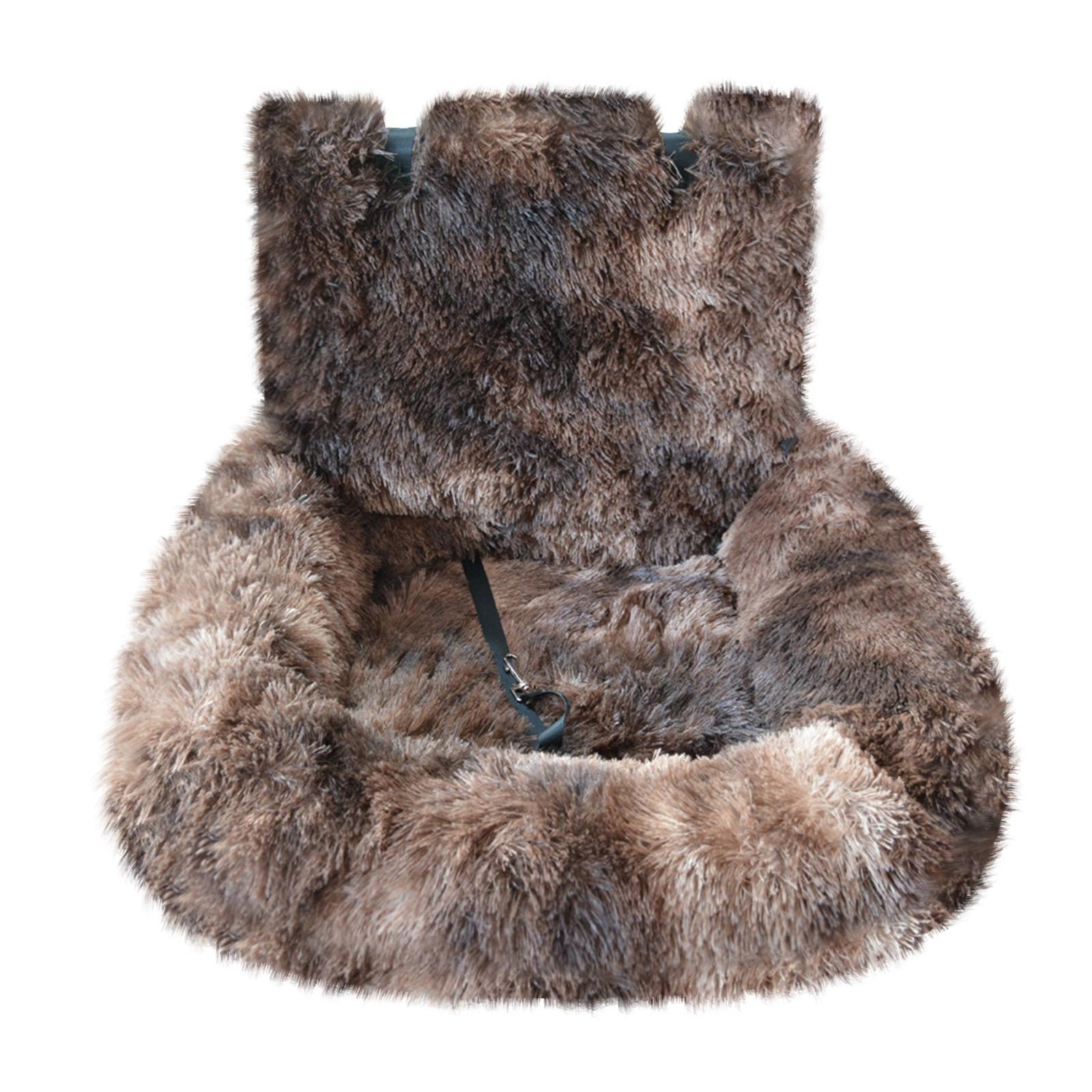 

Автомобильная собачья будка, безопасное сиденье для автомобиля, собачья будка двойного назначения, съемный и моющийся коврик для домашних животных в машину, доступный для путешествий One Size кофейный