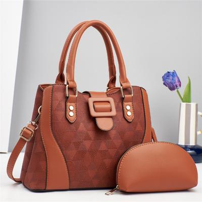 2Pcs Women Large Capacity Handbag Tote Bag Purse Luxury Quality Handbag Female Travel Shoulder Shopping Bags Set Top Handle Bag