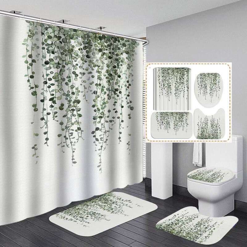 Yipanduo Plant Series No-Drill Shower Curtain