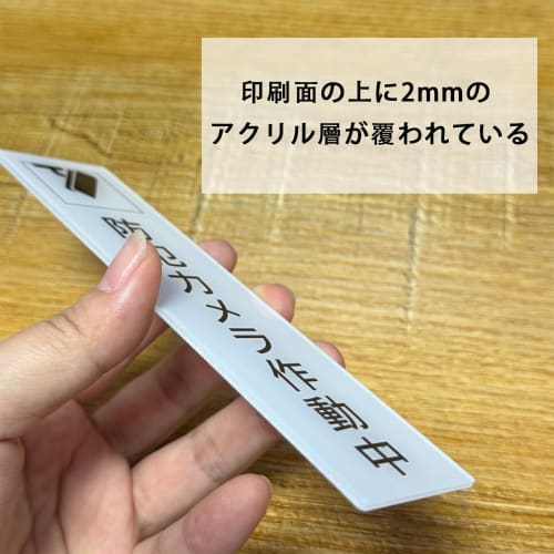 Vertical Postal Code Sign Plate with Double-Sided Tape, 2mm Acrylic Sticker, 15 X 3.58cm (1 Sheet)