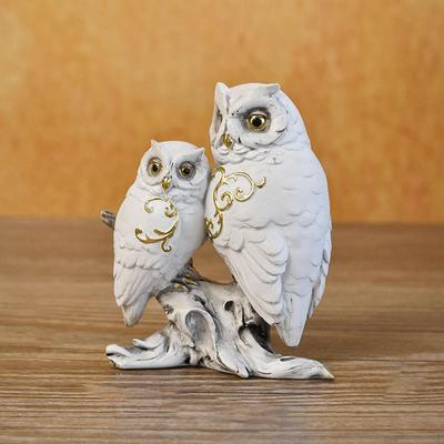 Elegant Owl Sculpture Home Decor Accent Piece
