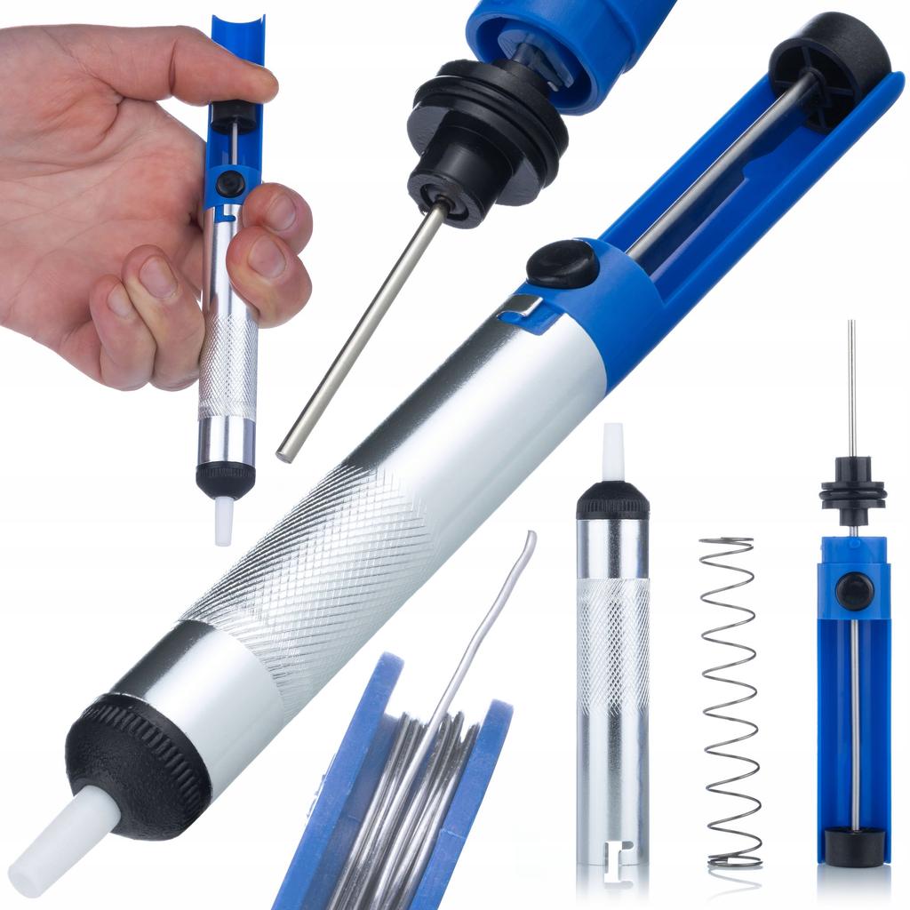 Rosfix Set Start 80W LCD 11w1 – Zestaw Lutowniczy z 6 Grotami i Odsysaczem | Zakres Temperatury 180–500°C | ESD | Organizer