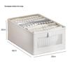 Large Capacity Layered Clothing Organizer for Wardrobes